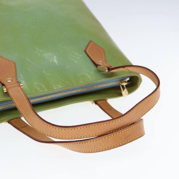 LOUIS VUITTON Monogram Vernis Houston Hand Bag Baby Blue M91005 - Picture 7 of 12